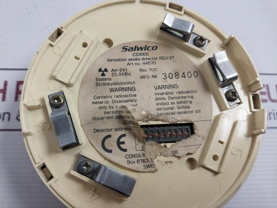 Salwico Rdj-2T Ionization Smoke Detector Rev: R2C - Image 6