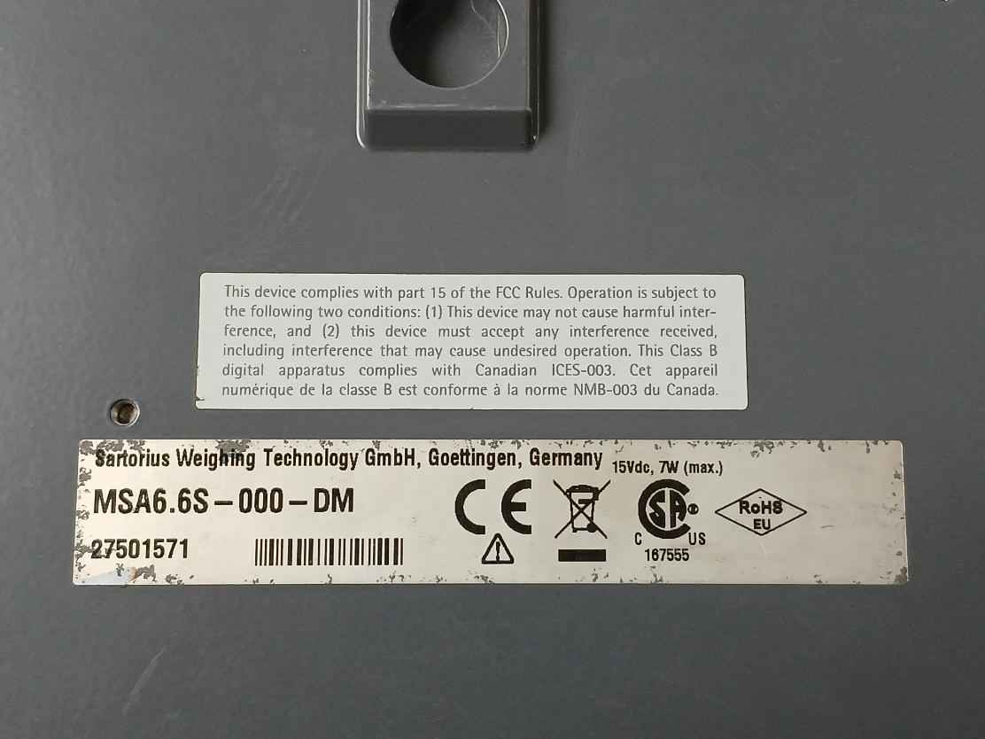 Sartorius Msa6.6s-000-dm Weighing Module 15vdc 7w - Image 7