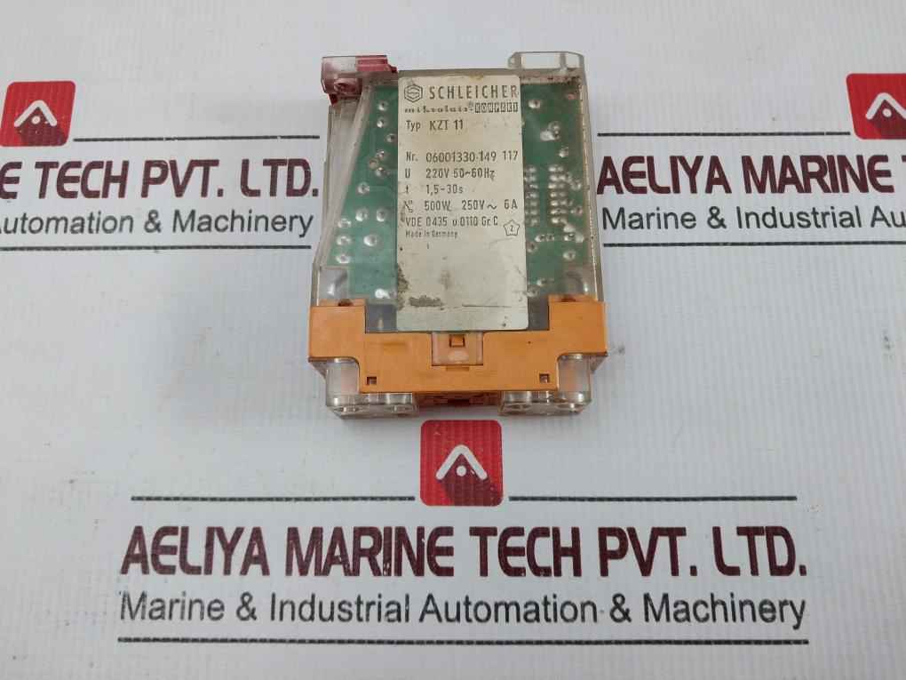Schleicher Kzt 11 Industrial Time Relay 220v 50/60hz 1.5–30s 6a - Image 6