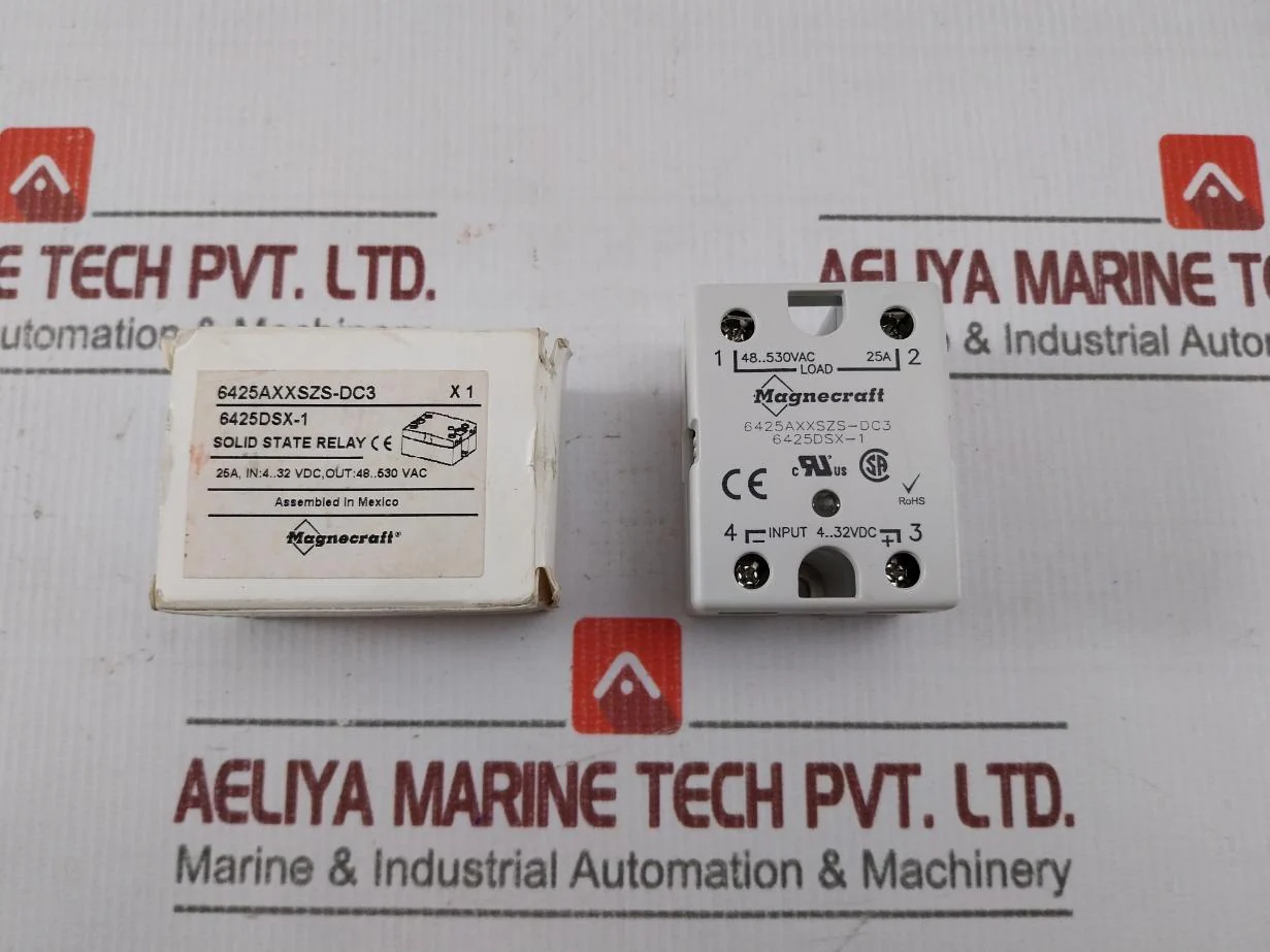 Schneider 6425Axxszs-dc3 Solid State Relay Input-4-32Vdc/Output-48-530 Vac