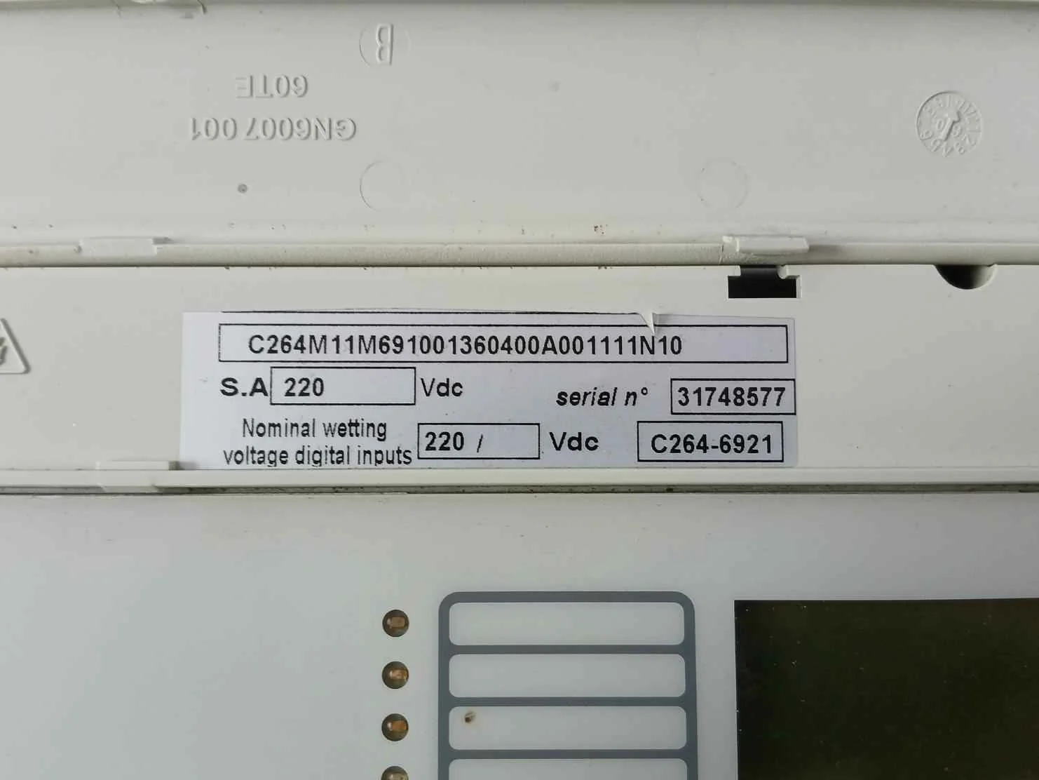 Schneider C264M11M691001360400A001111N10 Micom Protection Relay Display 220V Dc - Image 10