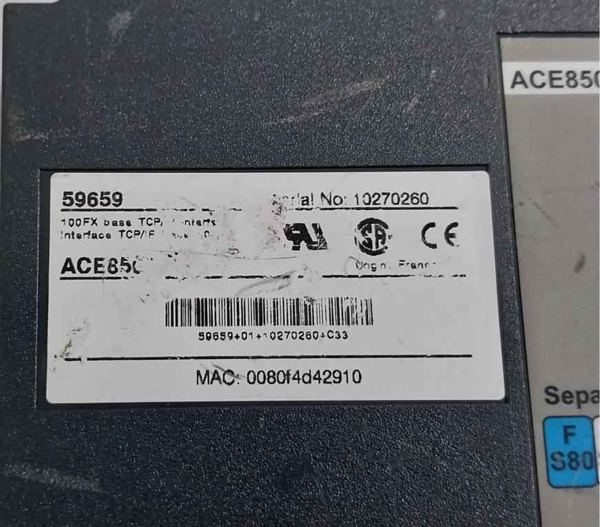 Schneider Electric Ace850Fo Sepam 100Fx Tcp/P Interface Module - Image 7
