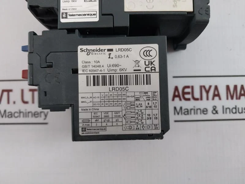 Schneider Electric Lc1d12bdc 3-pole Contactor Thermal Overload Relay Lrd05c - Image 7