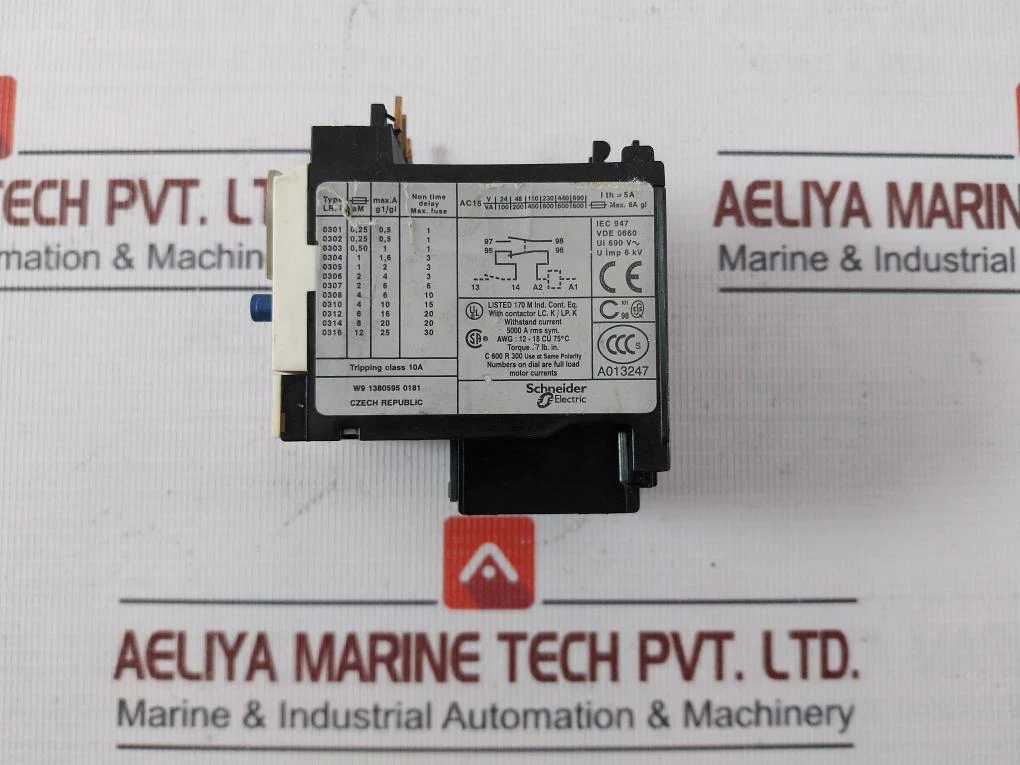 Schneider Electric Lr2K0308 Thermal Overload Relay W/ Contactor A013247 6Kv 5A - Image 7