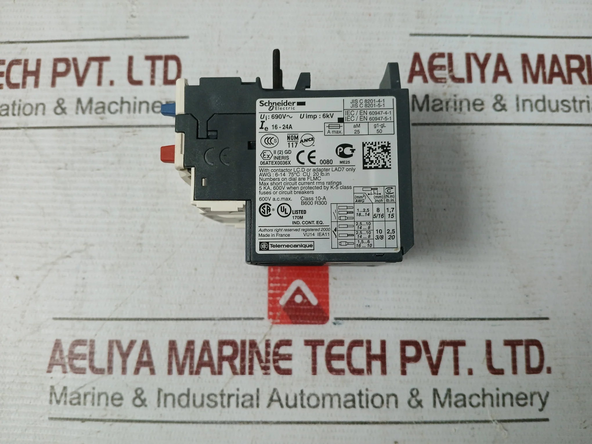 Schneider Electric Lrd 22 Thermal Overload Relay Awg.6-14 75C Cu 20 Lb. In - Image 5