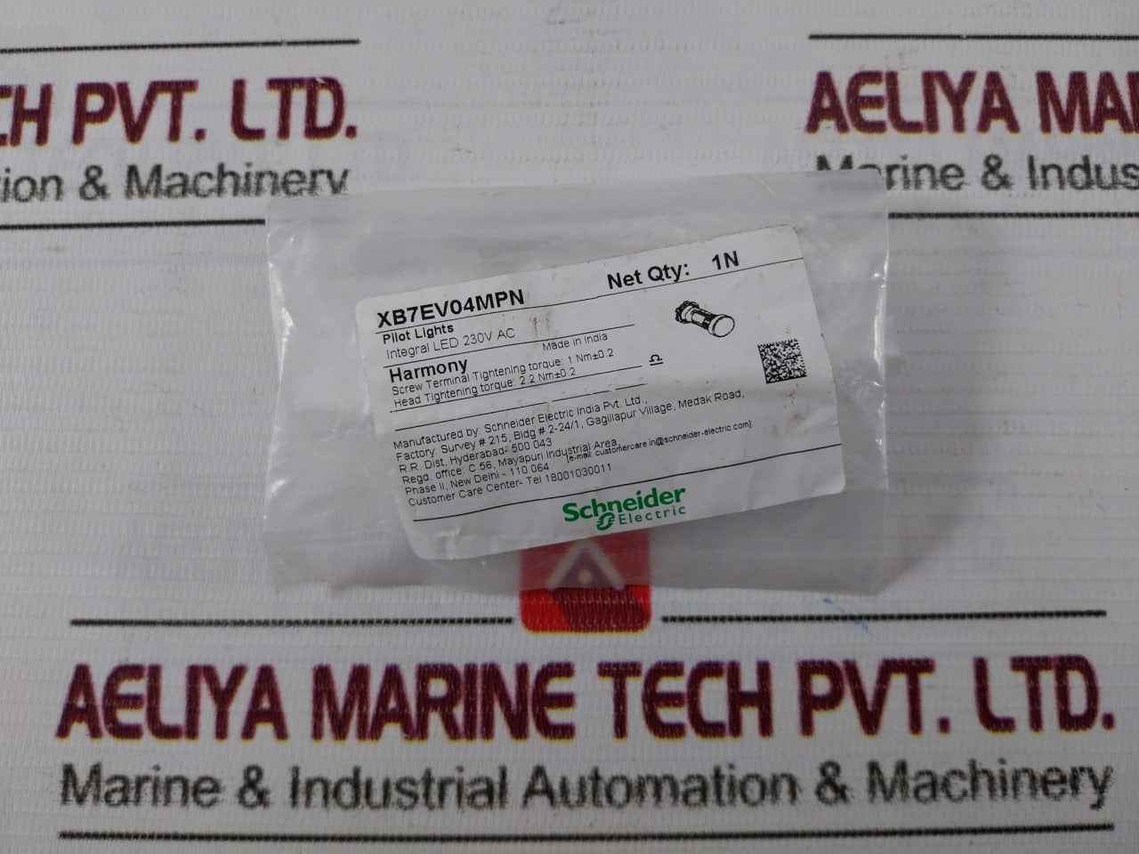 Schneider Electric/Telemecanique Xb7Ev04Mpn Monolithic Red Pilot Light 230V Ac - Image 9