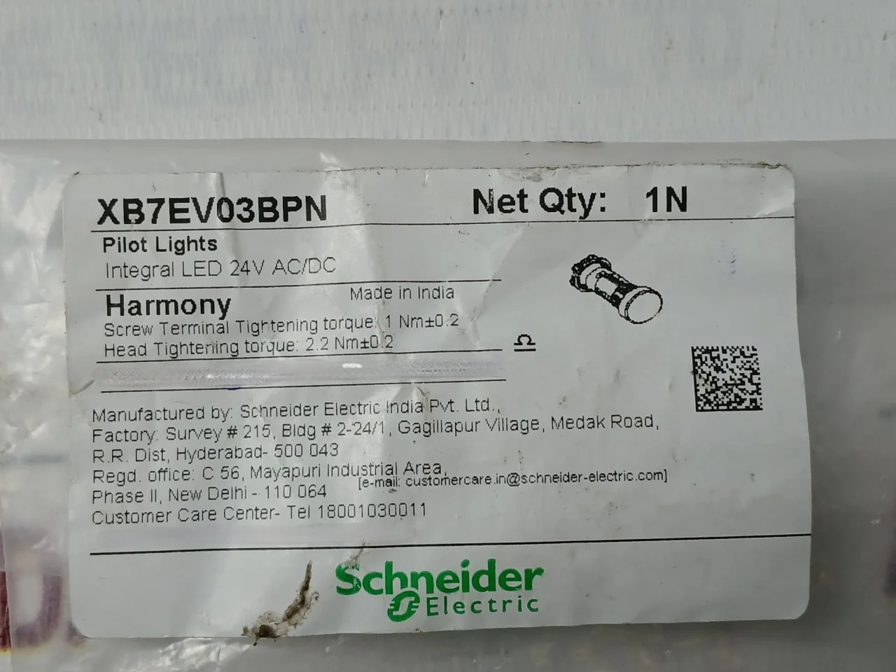 Schneider Electric Xb7Ev03Bpn Harmony Pilot Light 24V Ac/Dc - Image 9