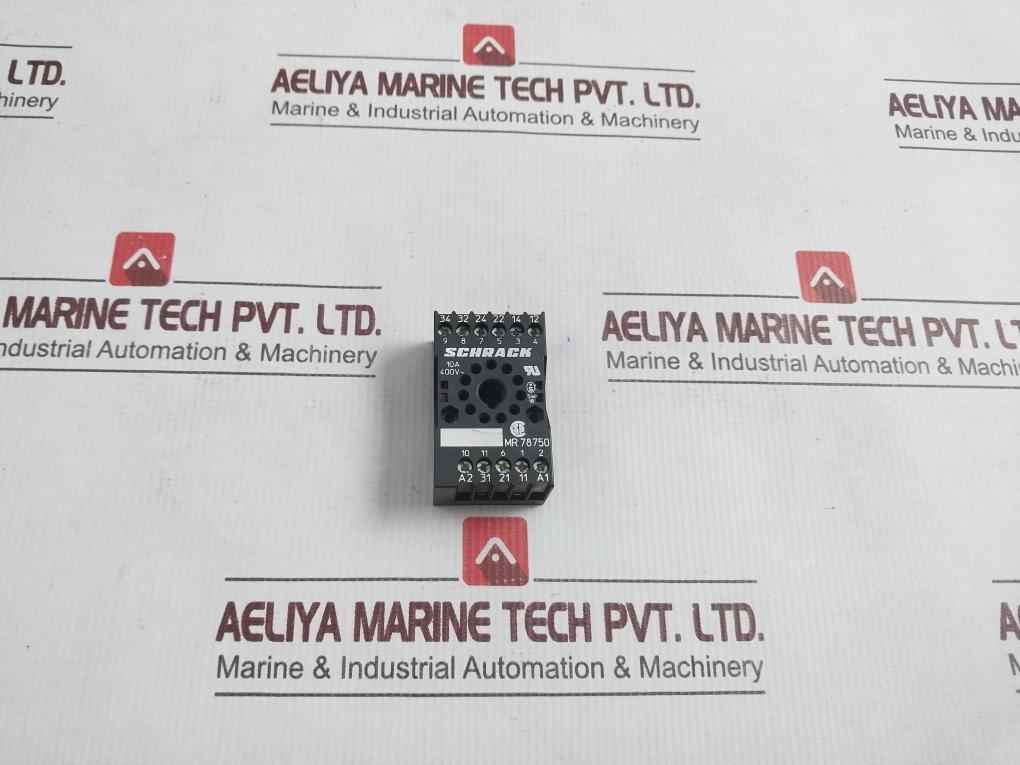 Schrack Mr 78750 Din Rail Mount Relay Socket 10a 400v - Image 2