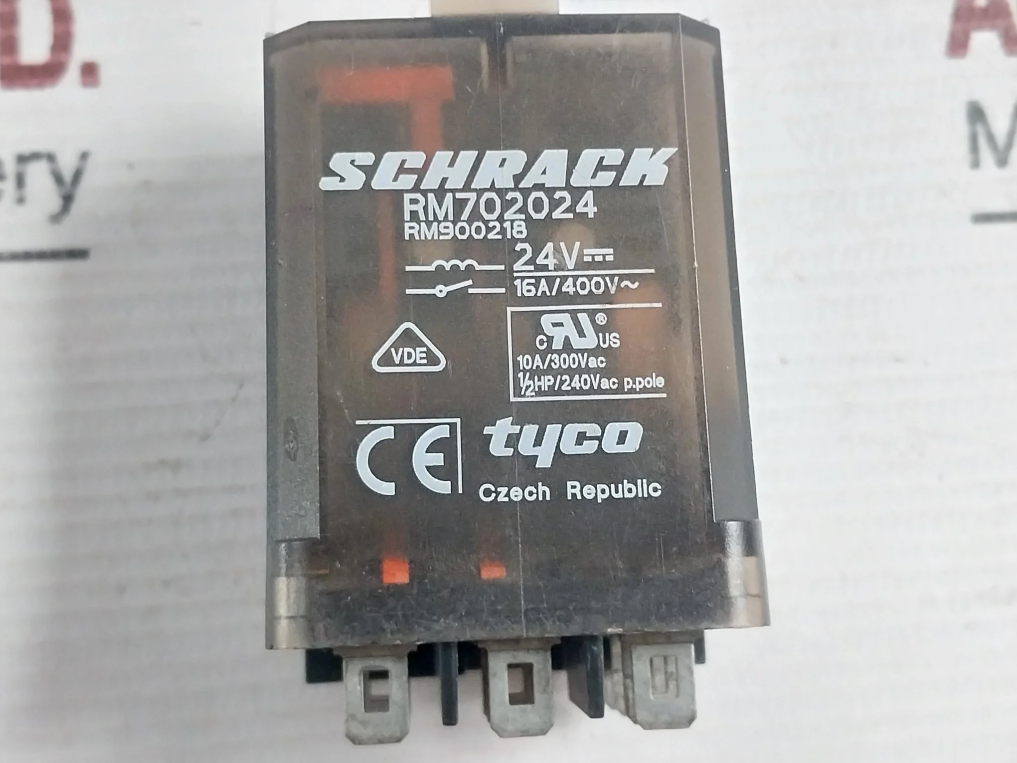 Schrack Rm702024 Power Electrical Relay 10A/300Vac - Image 6