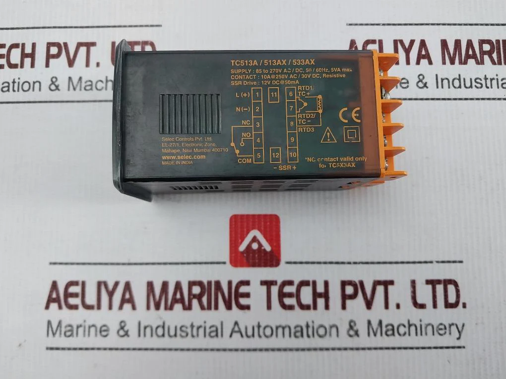 Selec Controls Tc513Ax Temperature Controller 85-270V Ac/Dc 50/60Hz 5Va Max - Image 5