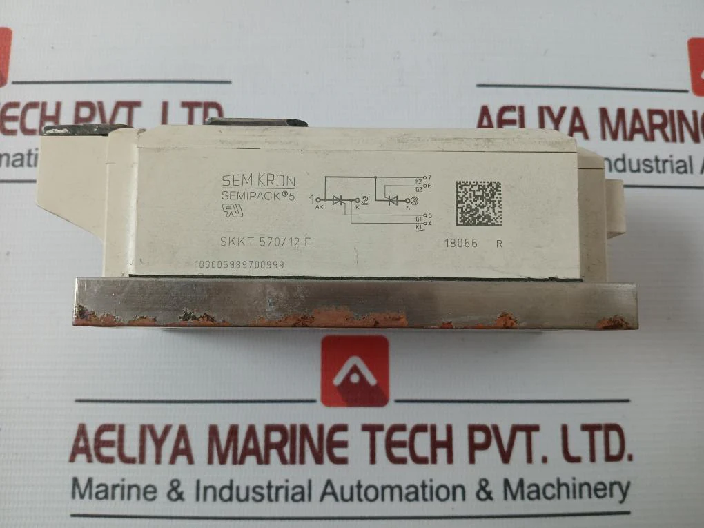 Semikron Skkt 570/12 E Semipack 5 Thyristor Power Module - Image 4