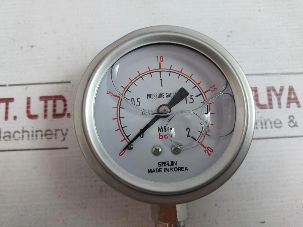 Seonjin Pressure Gauge 0-2 Mpa 0-20 Bar Ks B 5305 - Image 6