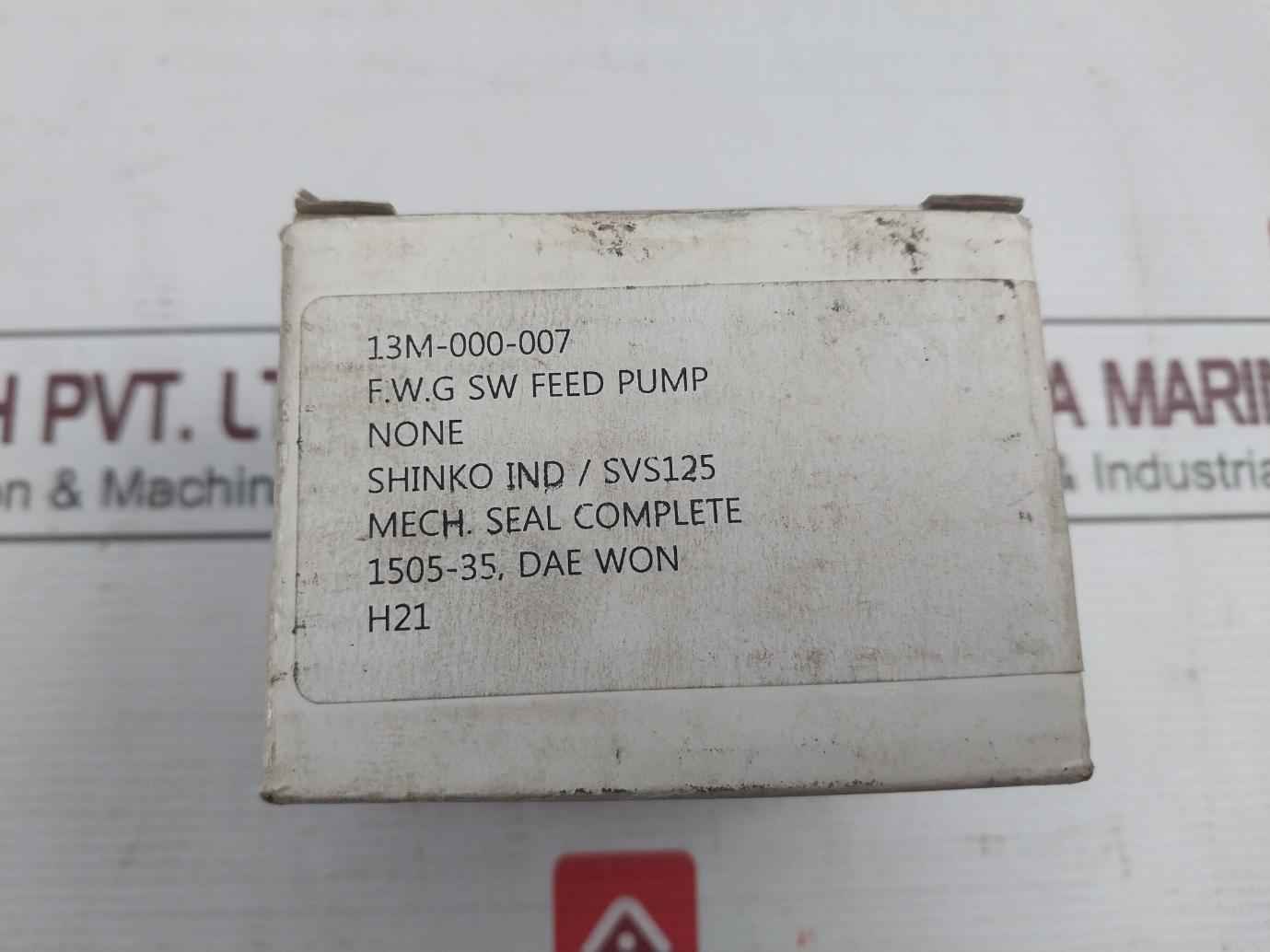 Shinko Svs125 Mechanical Seal Set 13M-000-007 - Image 8