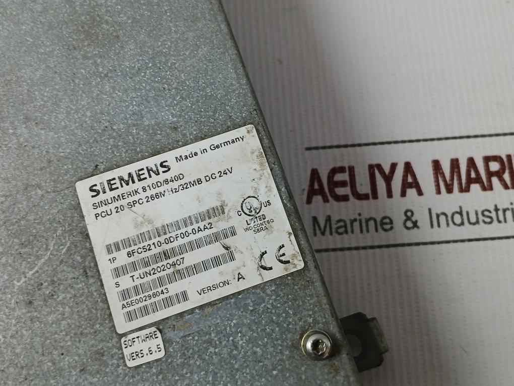 Siemens 1p 6fc5210-0df00-0aa2 Electronic Control Unit Pcu 20 Spc 266mhz/32mb - Image 7