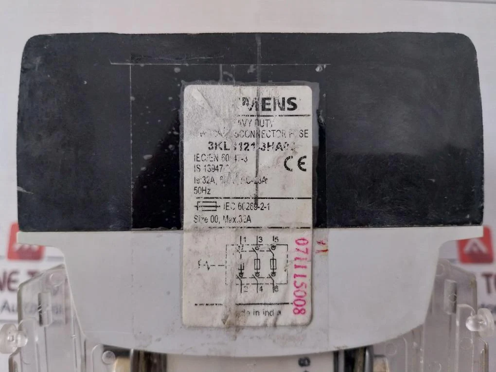 Siemens 3KL8121-3HA00 Switch Disconnector Fuse 50HZ - Image 6