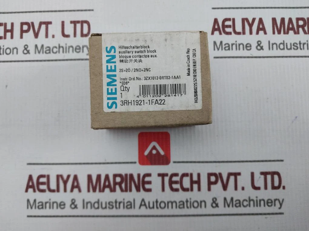 Siemens 3Rh1921-1Fa22 Auxiliary Switch Block 10A/240V - Image 5