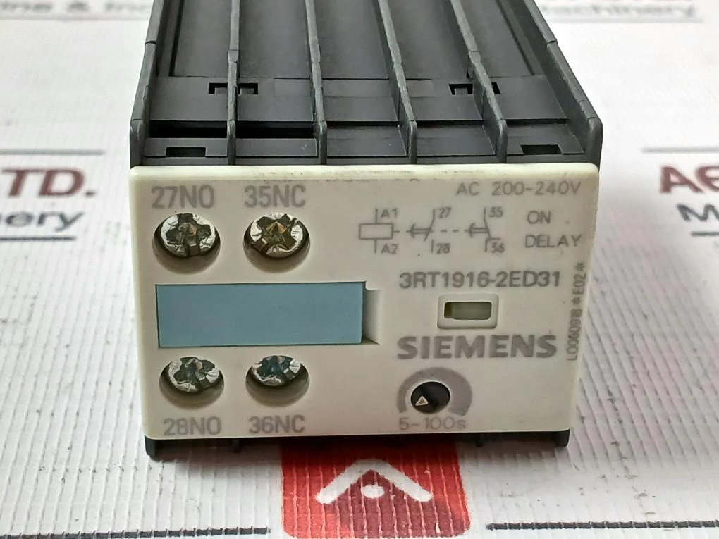 Siemens 3Rt1916-2Ed31 Solid-state Time-delay Relay Ac 200-240V Iec 255 Vde 0660 - Image 12