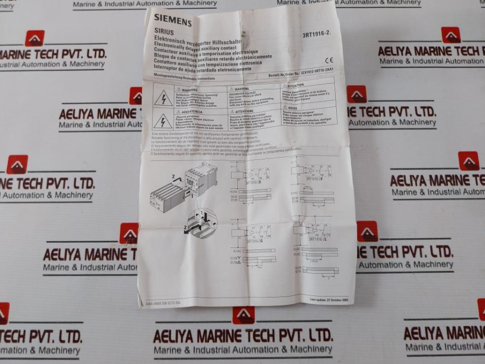 Siemens 3Rt1916-2Fl31 Relay Auxiliary Switch Ac/Dc 200-240V 5-100S - Image 10
