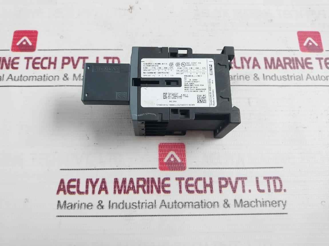 Siemens 3Rt2016-1Bb42 Power Contactor With Surge Suppressor 20A 600V Csa B44.1 - Image 7