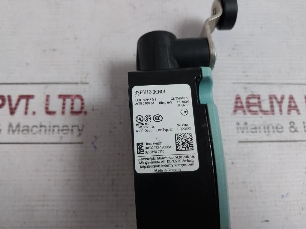 Siemens 3Se5112-0Ch01 Limit Switch Ip 66/67 400V 6Kv 240V 6A 1No/1Nc - Image 7