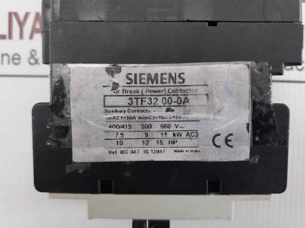 Siemens 3tf32 00-0a Air Break (Power) Contactor 16a 415v 50/60hz - Image 9