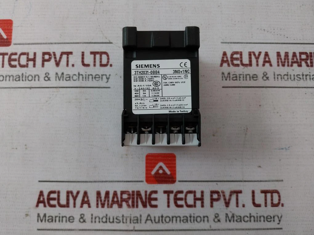 Siemens 3Th2031-0Bb4 Contactor Relay Iec 60947-5-1 50/60Hz Dc 24V - Image 6