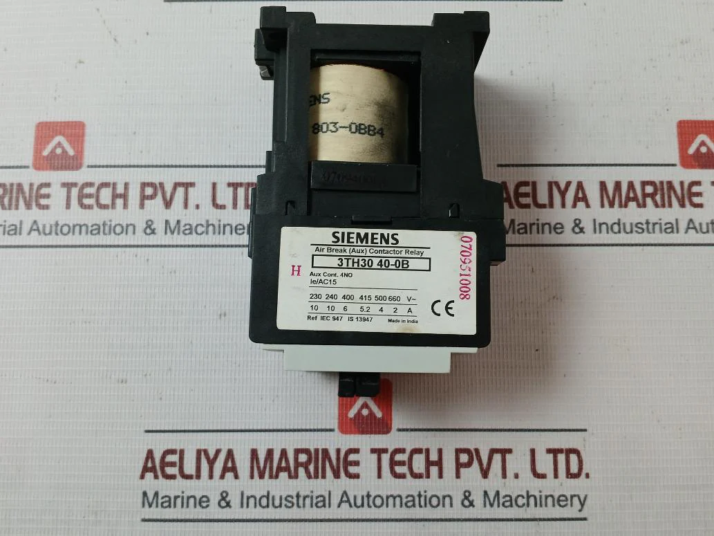 Siemens 3Th30 40-0B Air Break Contactor Relay Ie/Ac15 40E 803-08B4 - Image 5