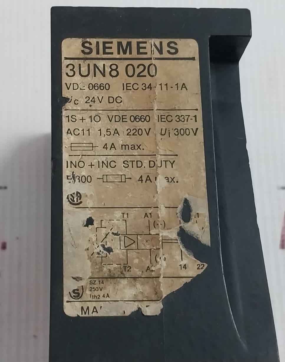 Siemens 3Un8 020 Contactor Control Relay 24V Dc 1,5A 220V - Image 7