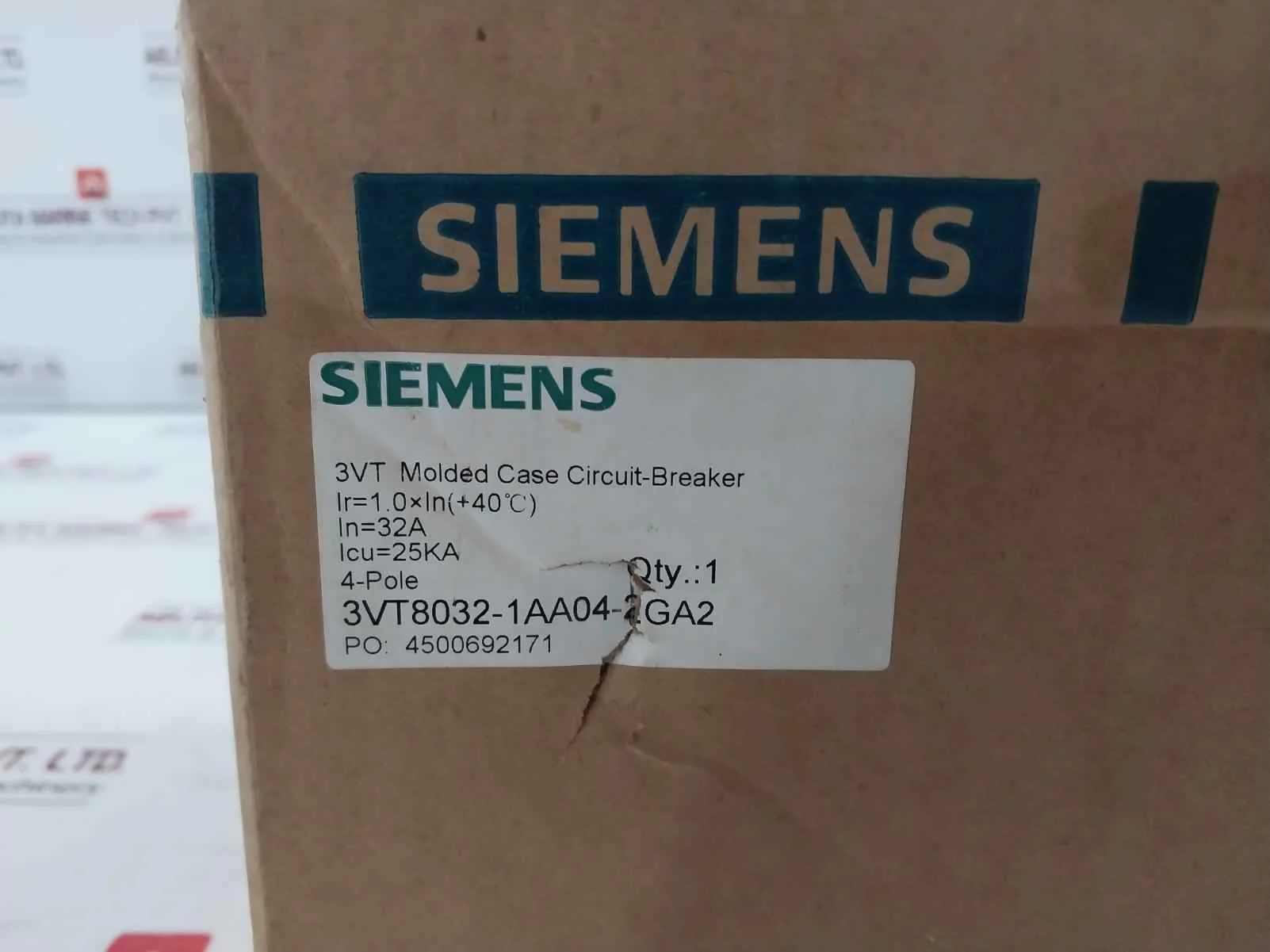 Siemens 3Vt8032-1Aa04-2Ga2 Molded Case Circuit Breaker 4 Pole 25Ka Vt63N 75% Icu - Image 14