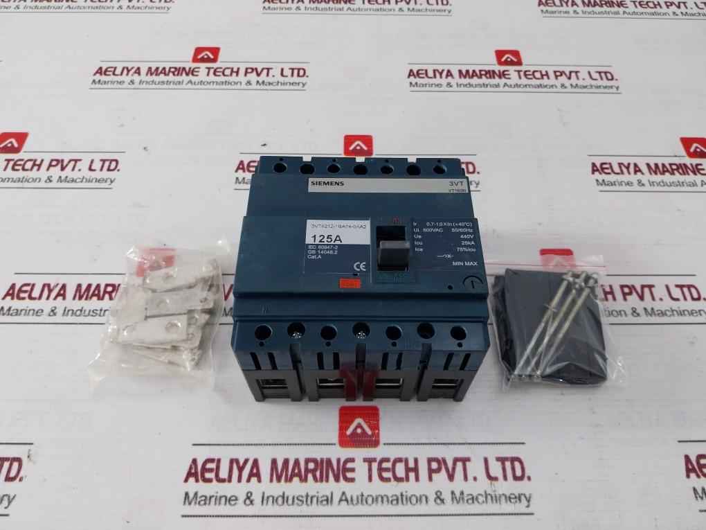 Siemens 3Vt8212-1Ba04-0Aa2 4 Pole Molded Case Circuit Breaker Vt160N 125A - Image 2