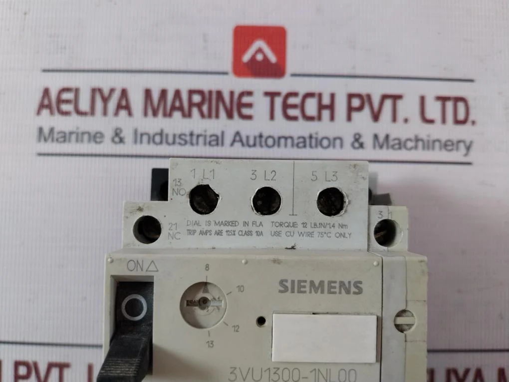 Siemens 3Vu1300-1Nl00 Circuit-breaker For Motor Protection 600Vac Max 6A 10A - Image 10