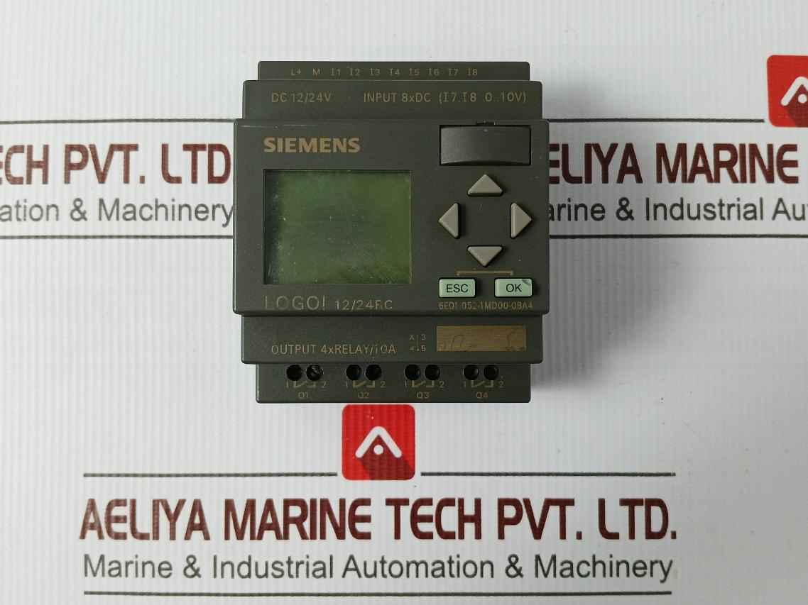 Siemens 6Ed1 052-1Md00-0Ba4 Logo! 12/24Rc Logic Display Module 0°C...+55°C - Image 2