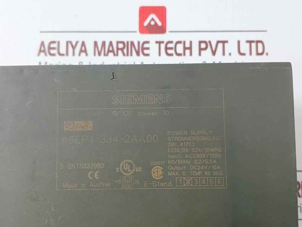 Siemens 6Ep1334-2Aa00 Sitop 10 Power Supply 5A 230V/120V - Image 9