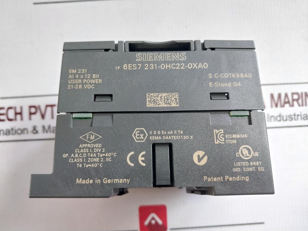 Siemens 6Es7 231-0Hc22-0Xa0 Analog Input Module 4 X 12Bit 21-28 Vdc - Image 7