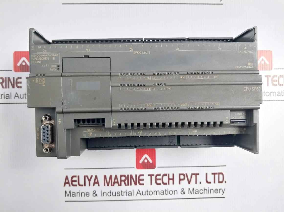 Siemens 6es7 288-1sr60-0aa0 Simatic S7-200 Power Supply Smart Cpu Sr60 Module - Image 6