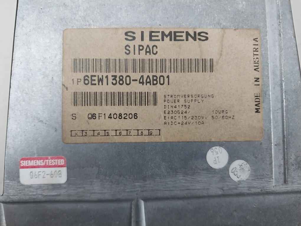 Siemens 6Ew1 380-4Ab01 Power Supply 1P 6Ew1380-4Ab01 Ac115/230V 50/60Hz - Image 6