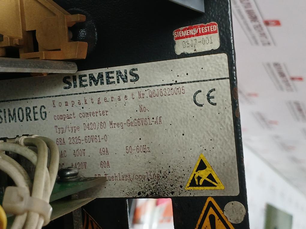 Siemens 6Ra 2325-6Dv61-0 Compact Converter 3Ac 400V 49A 50-60Hz - Image 15