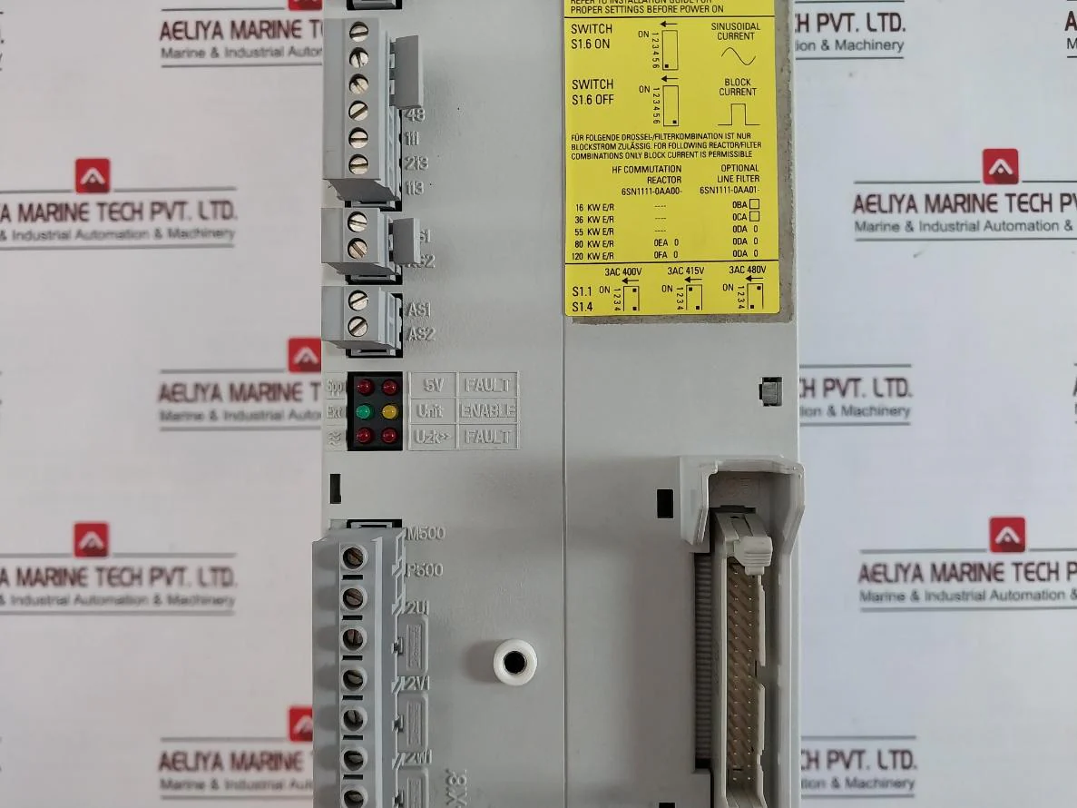 Siemens 6Sn1145-1Ba01-0Ba2 Infeed/Regenerative Feedback Module 3Ac 480V - Image 9