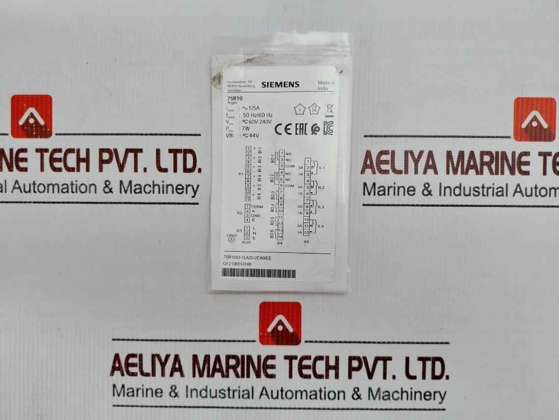 Siemens 7Sr1003-1La20-2Ca0/Ee Overcurrent Relay 60V-240V 50-60Hz (Without Body) - Image 18