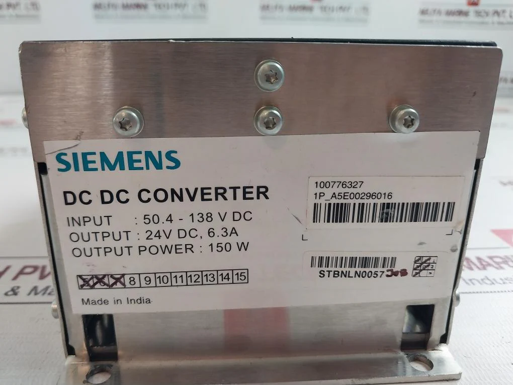 Siemens A5E00296016 Dc-dc Converter 50.4-138Vdc Stbnln0057 - Image 8
