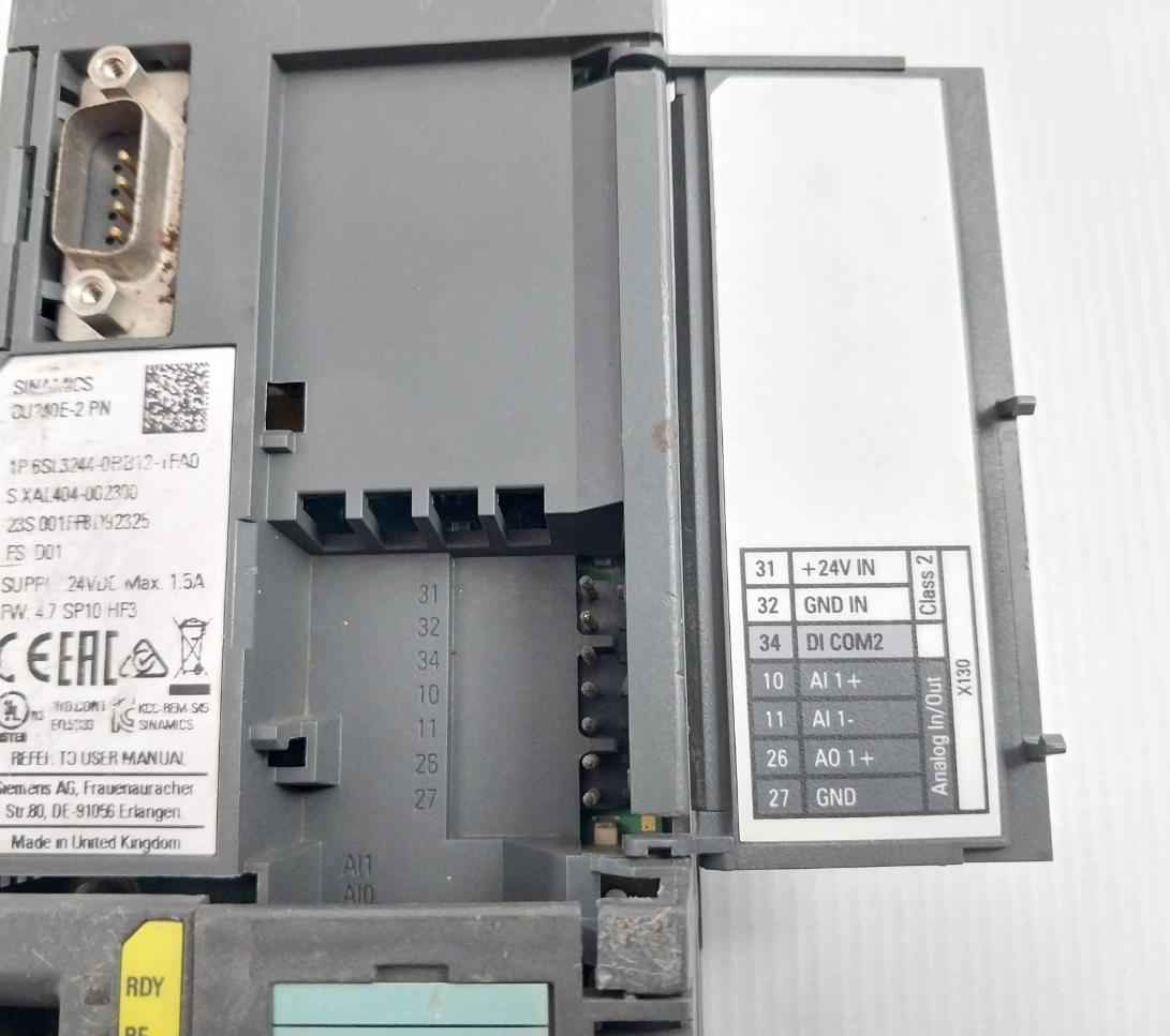 Siemens Cu240e-2 Pn Control Unit 24vdc Max 1.5a A5e02971467 (Not Working) - Image 6