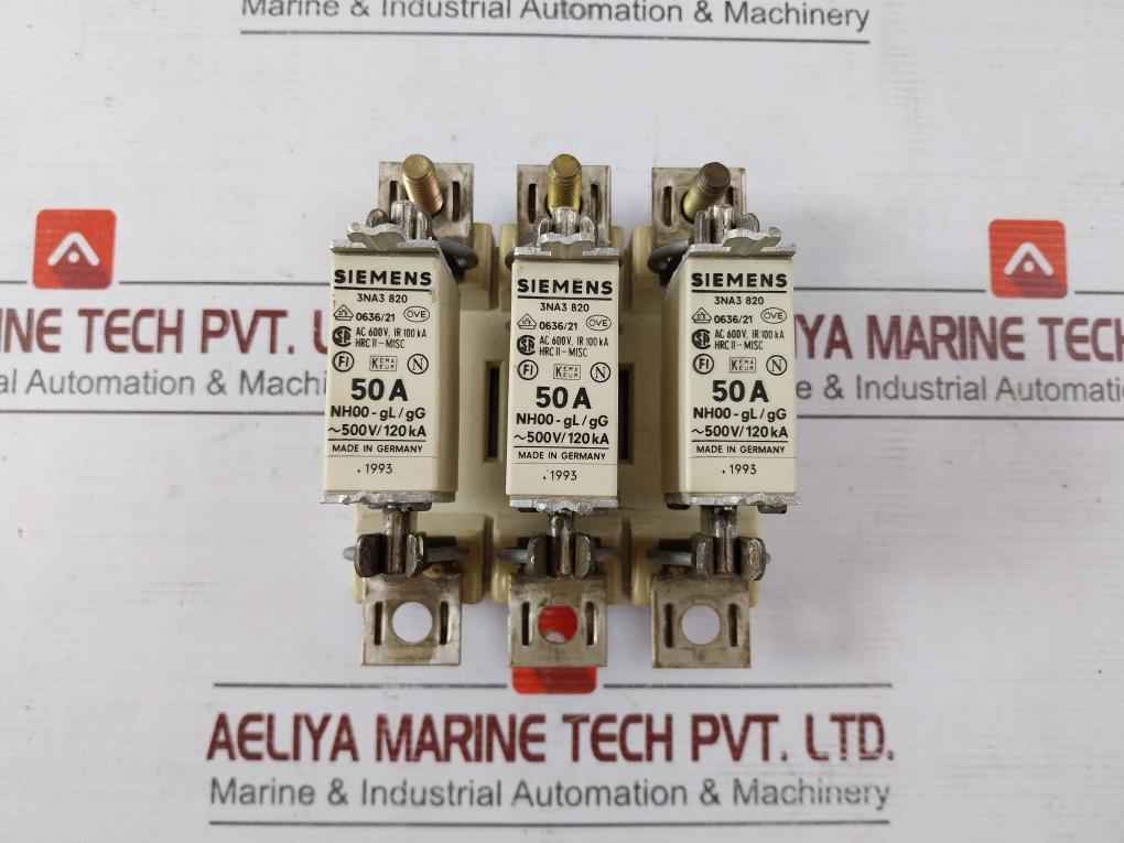 Siemens Gr00 3Nh4 030 Fuse With Base 160A/600V 50A Nh00-gl/Gg - Image 2