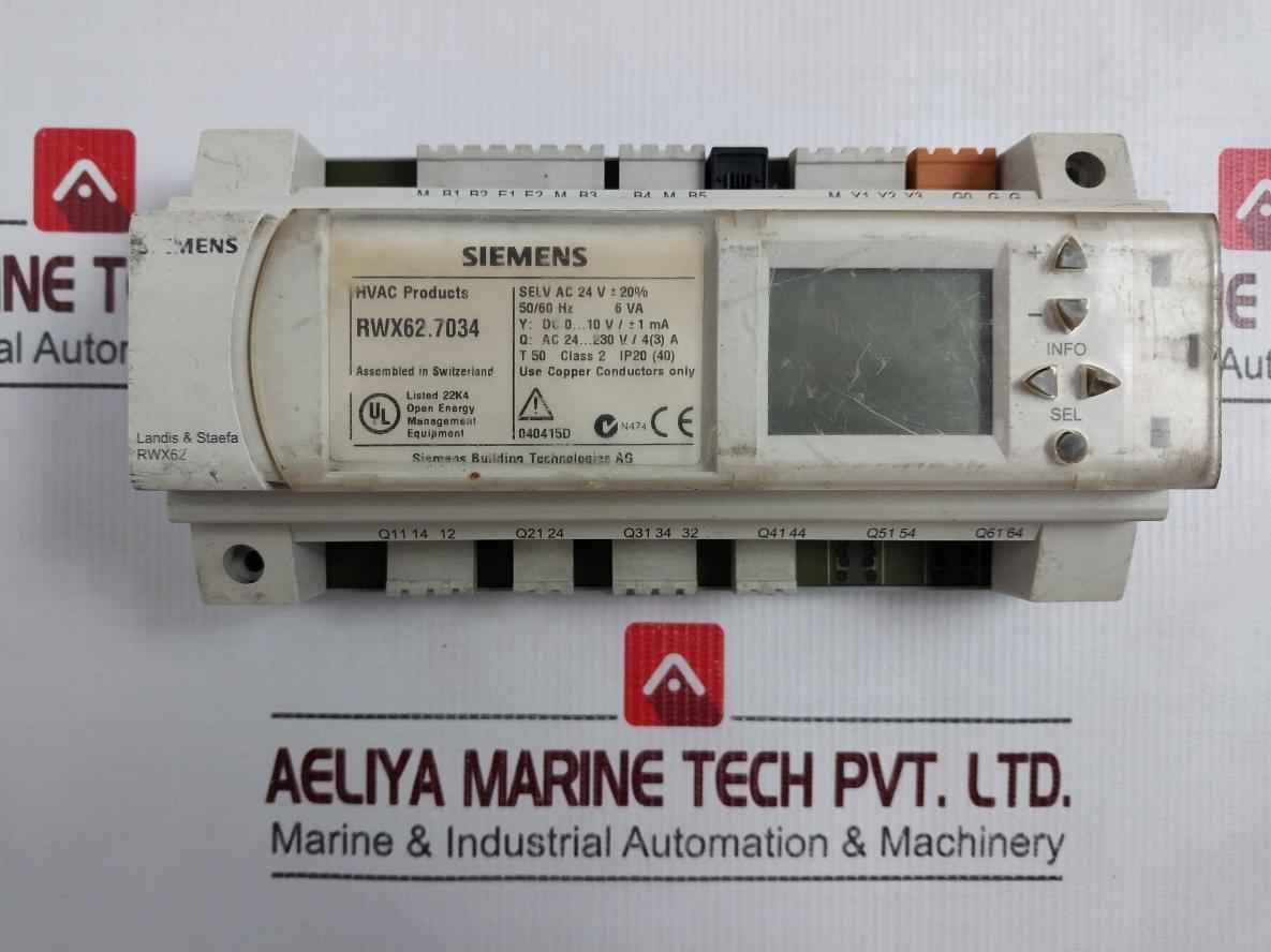 Siemens Rwx62.7034 Building Controller Module 50/60hz Ac 24v (not Working) - Image 4