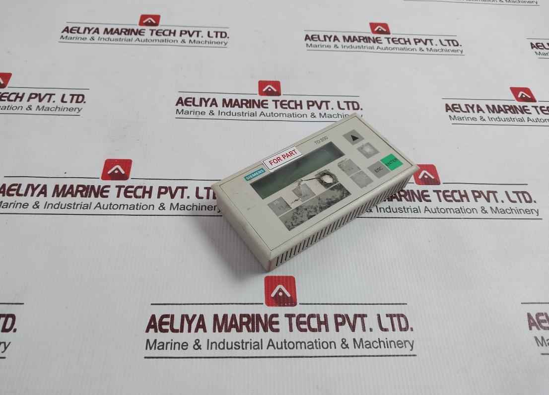 Siemens Simatic S7 6Es7 272-0Aa30-0Ya1 Text Display Panel Td 200 (Not Working) - Image 2