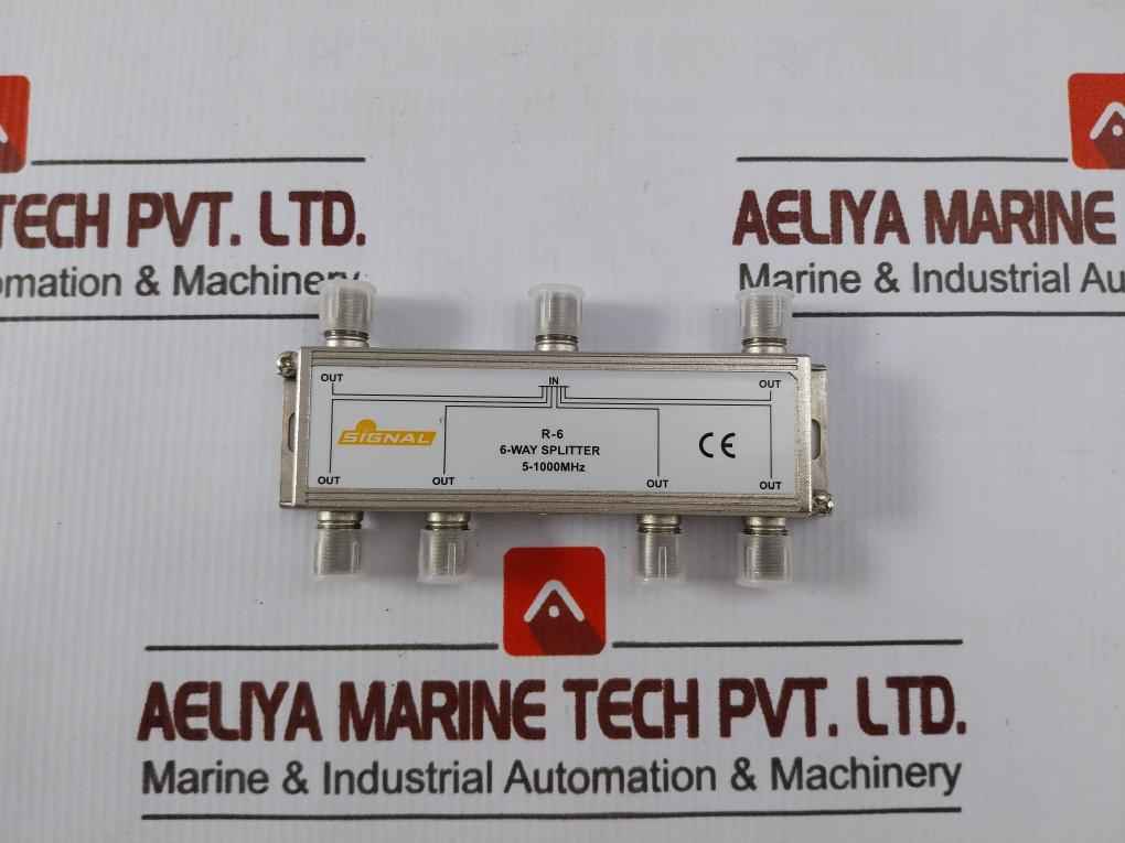 Signal R-6 6-way Coaxial Cable Splitter 5-1000Mhz - Image 2