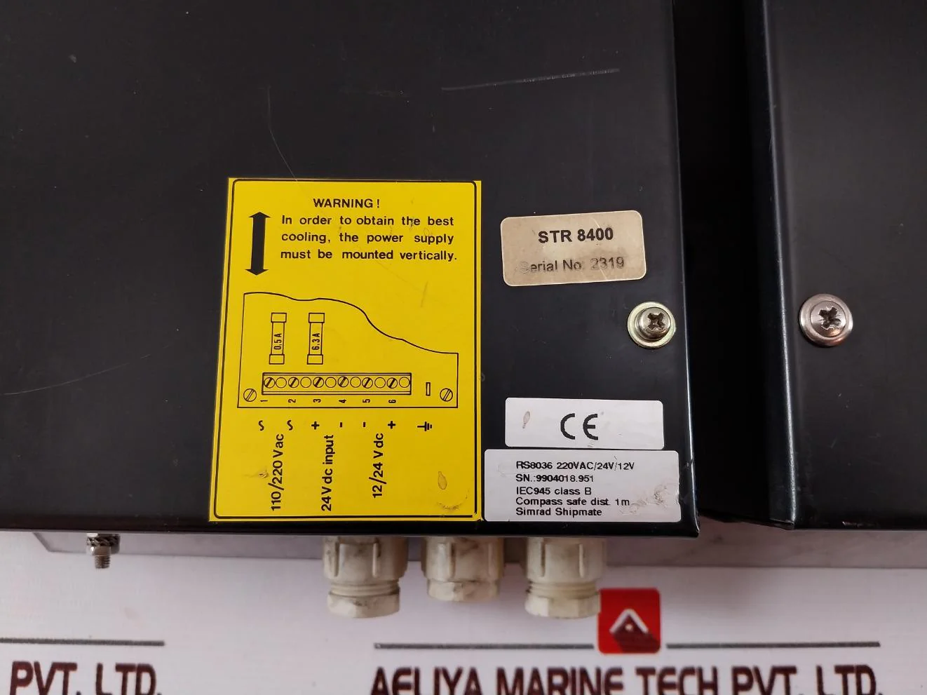Simrad Shipmate Rs8036 Class B Power Supply 220Vac/24V/12V 150Va - Image 16