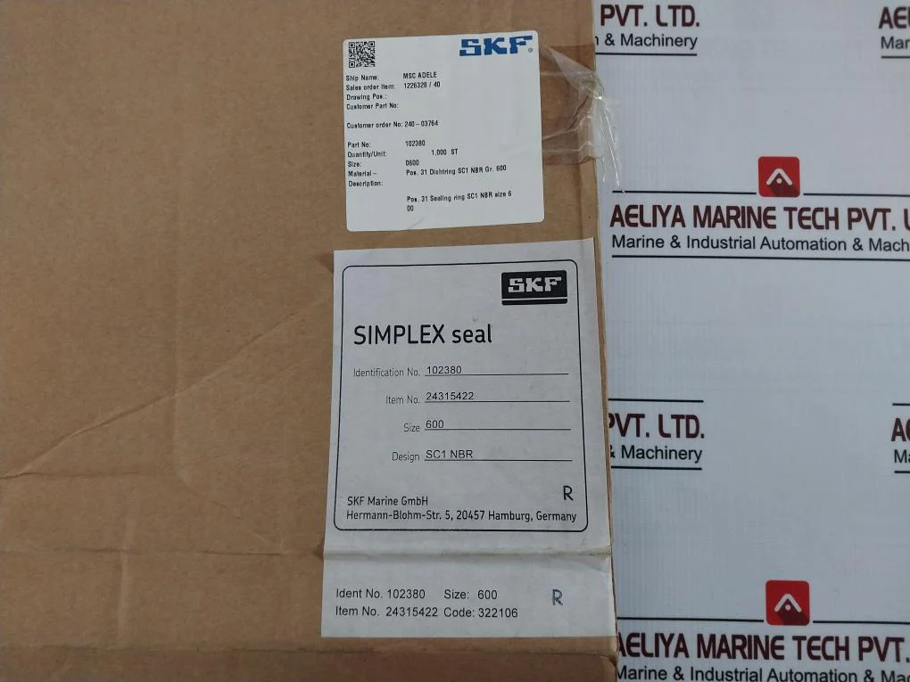 Skf Marine Simplex Seal Kit Complete Set With Sealing Ring, Gasket & Fastener - Image 22