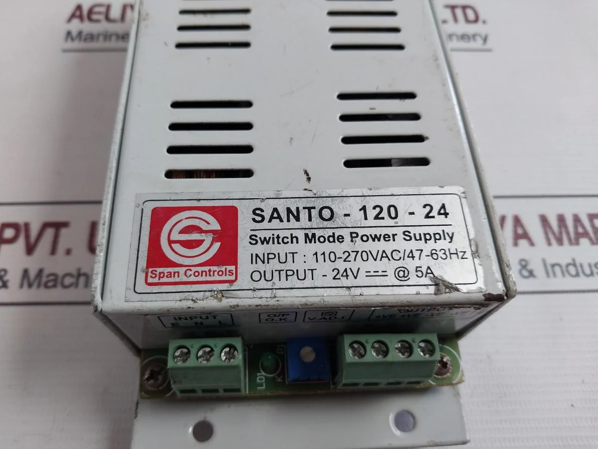 Span Controls Santo-120-24 Switch Mode Power Supply 110-270Vac/47-63Hz -24V 5A - Image 6