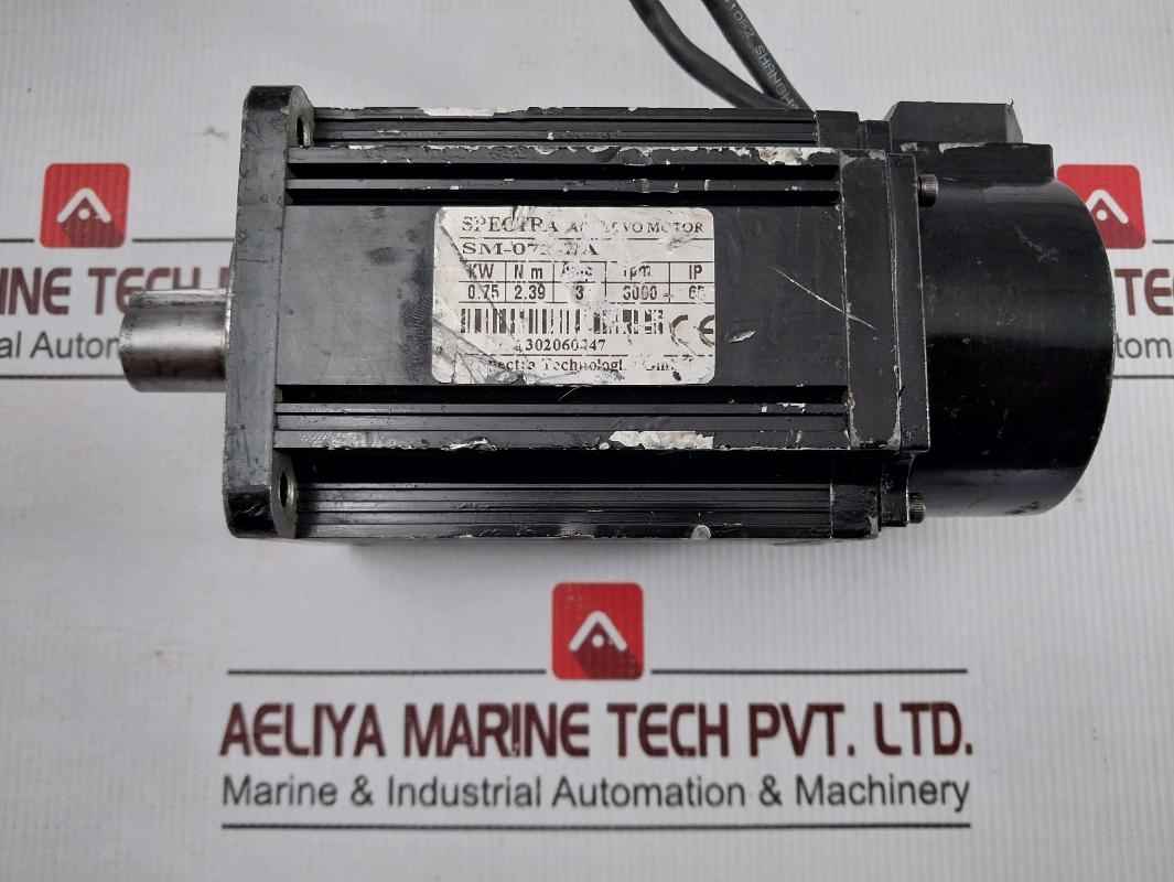 Spectra Sm-072-pa Ac Servo Motor 3amp 3000rpm Ip65 - Image 6