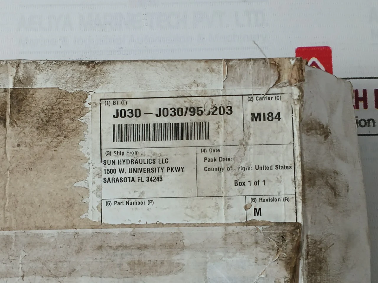Sun Hydraulics Mi84 Hydraulic Valve Manifold Revision : M - Image 9